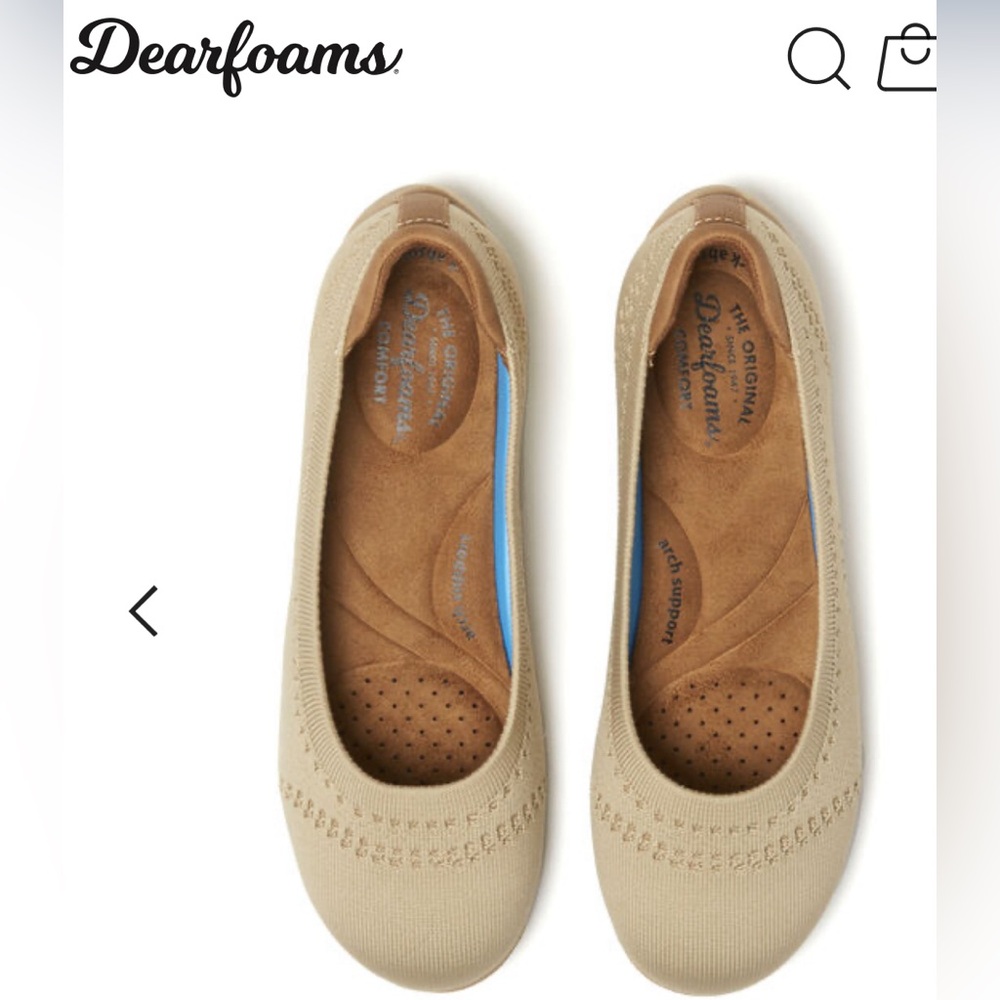Dwarfisms Comfort Tan Misty Ballet Flats Size 7